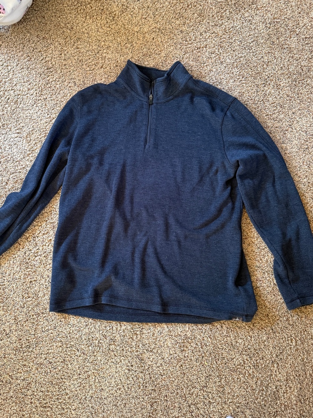 Eddie Bauer Men's Navy Half-Zip Sweater